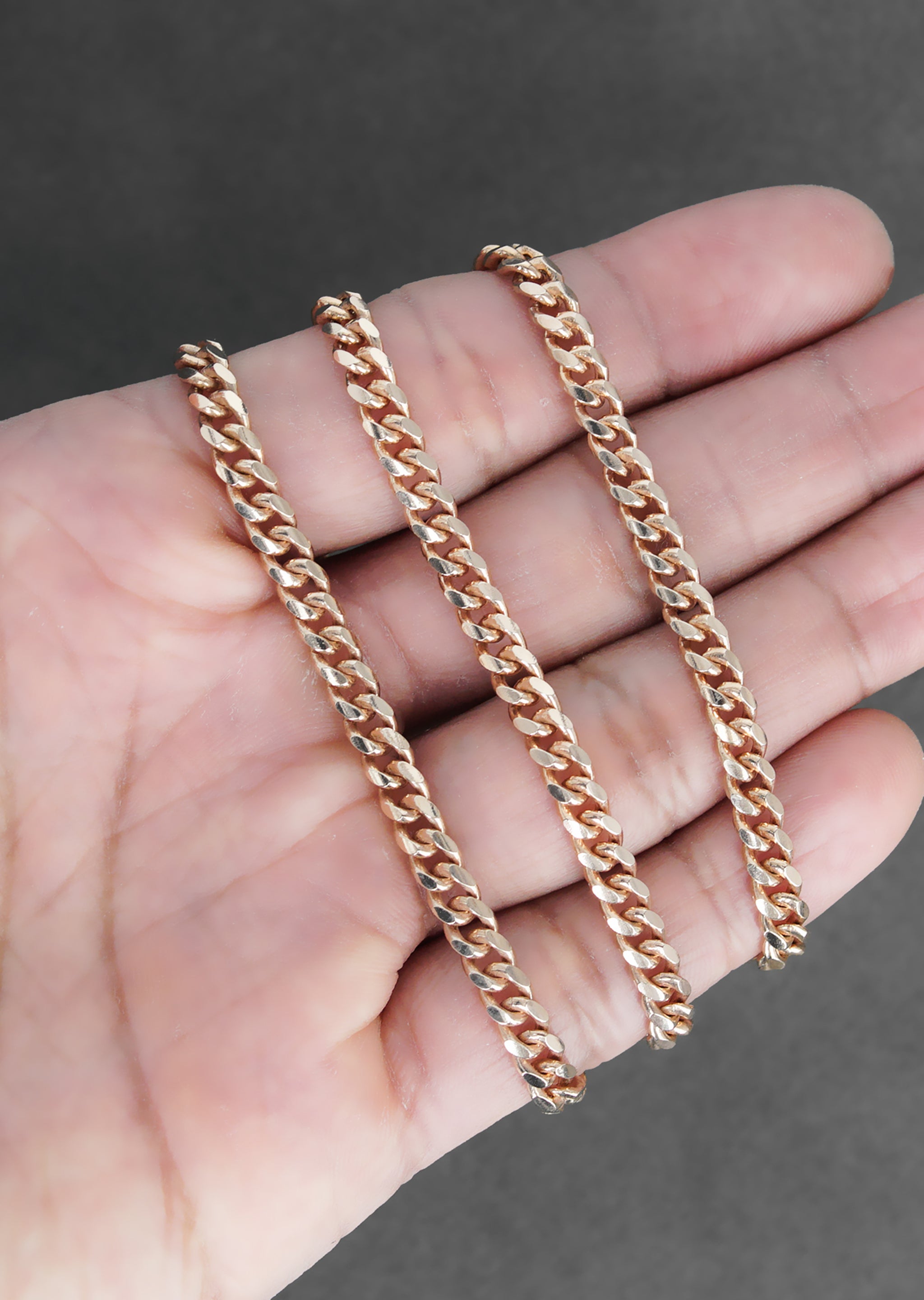Rose Gold Cuban Chain Mens Mens Rose Gold Cuban Link Chain Sale