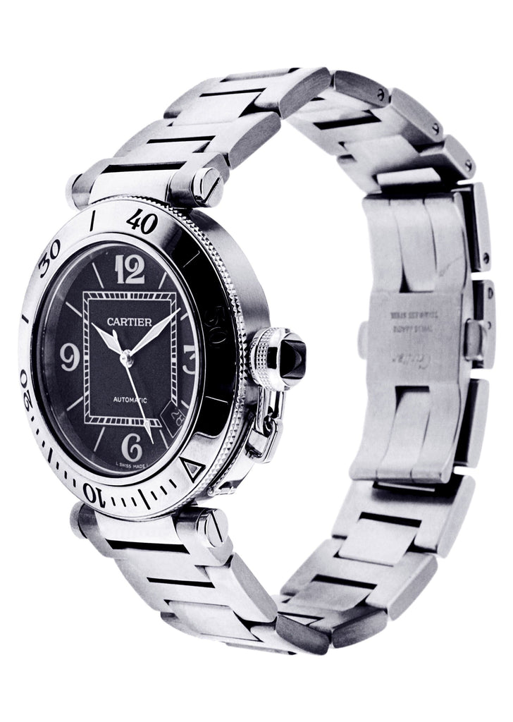 Cartier Pasha Seatimer | Stainless Steel | 40.5 Mm High End Watch FrostNYC 