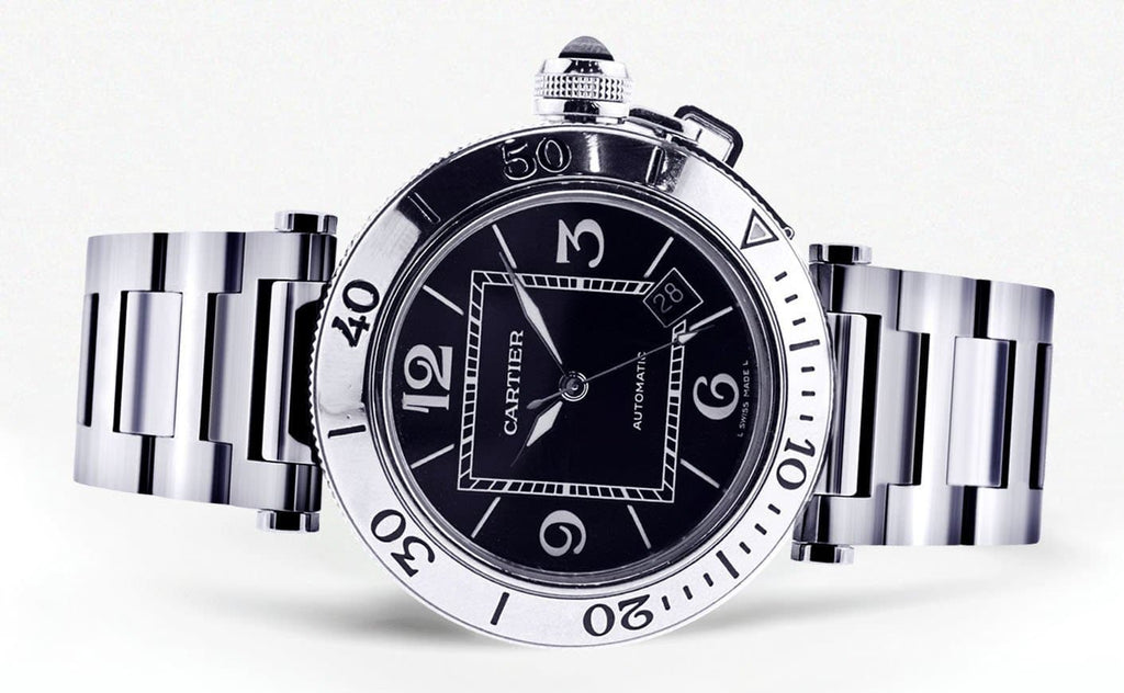 Cartier Pasha Seatimer | Stainless Steel | 40.5 Mm High End Watch FrostNYC 