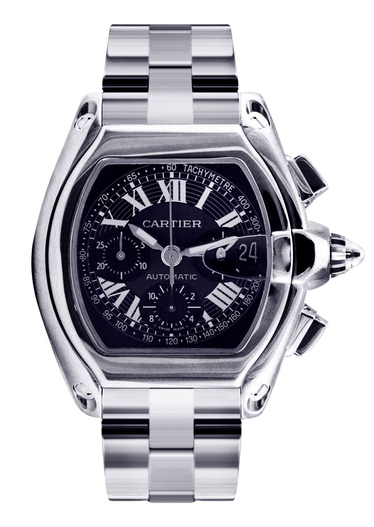 Cartier Roadster | Stainless Steel | 48 Mm High End Watch FrostNYC 