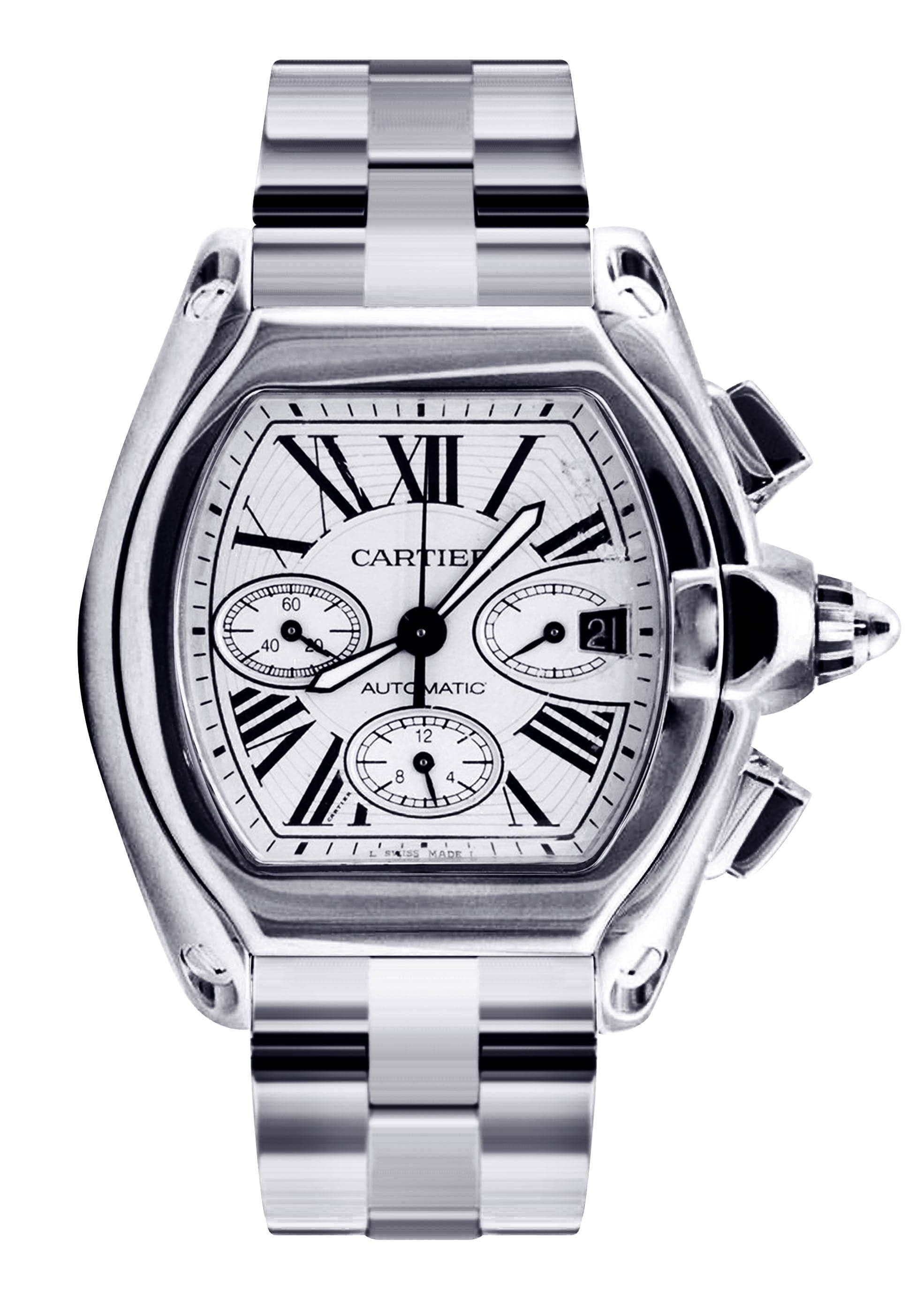 Cartier roadster xl acero inoxidable 48 mm