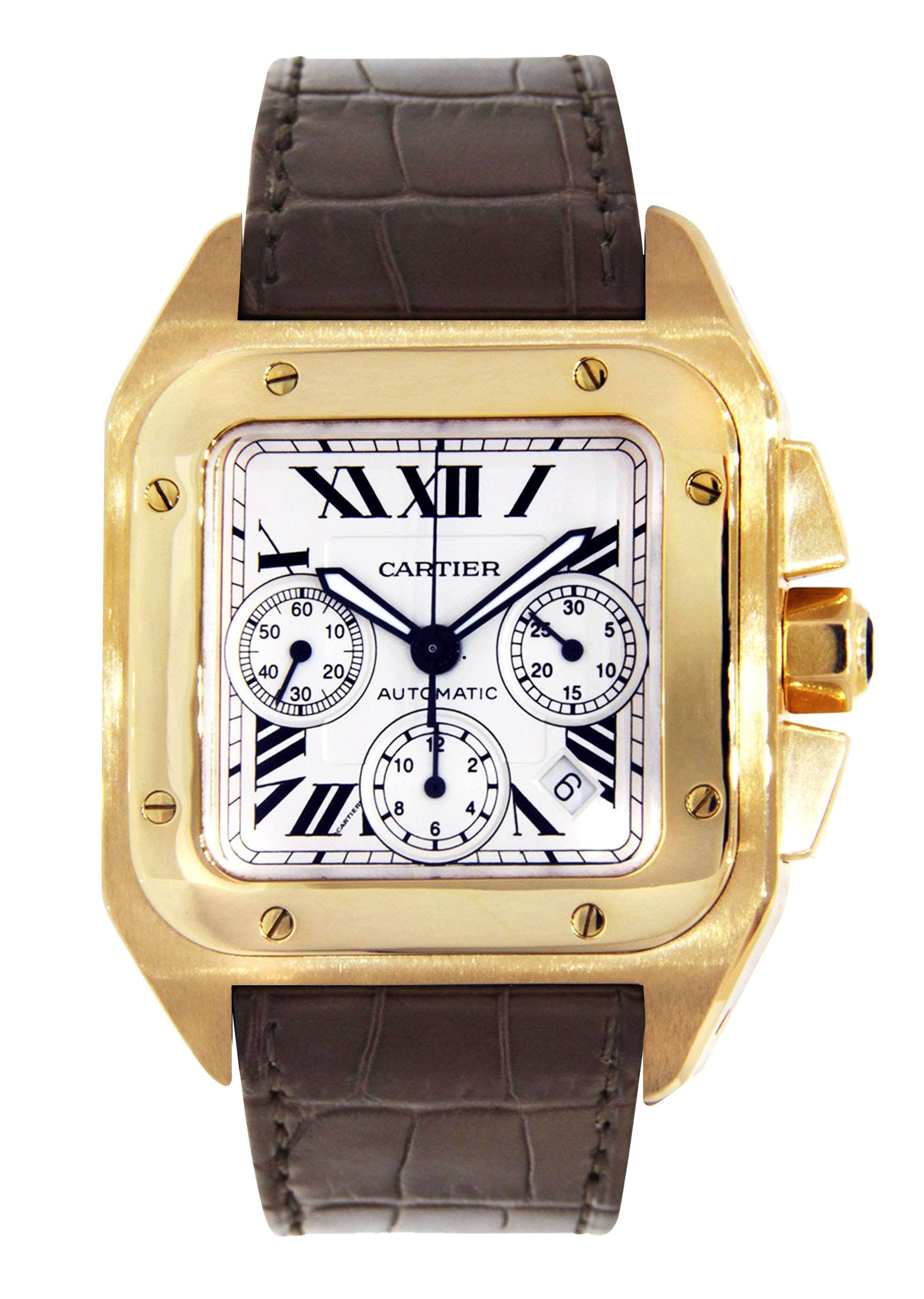 Cartier Santos 100 18K Yellow Gold
