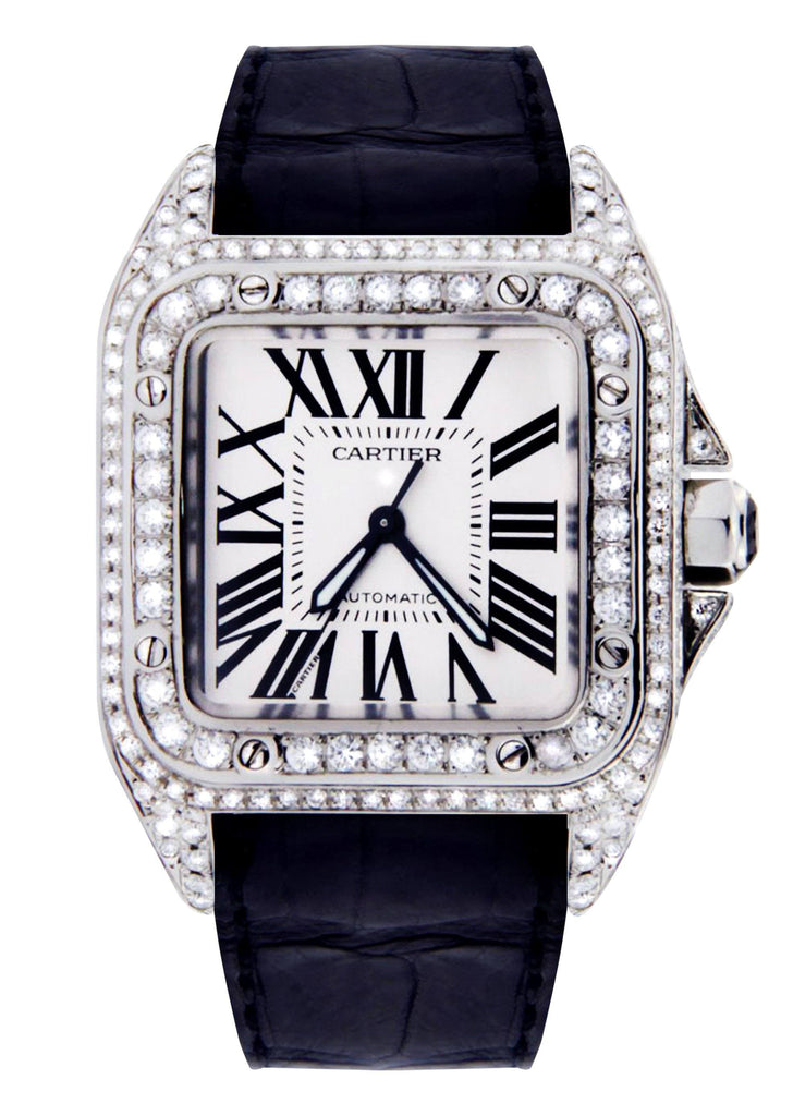 Cartier Santos 100 | Stainless Steel High End Watch FrostNYC 