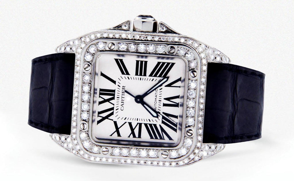 Cartier Santos 100 | Stainless Steel High End Watch FrostNYC 