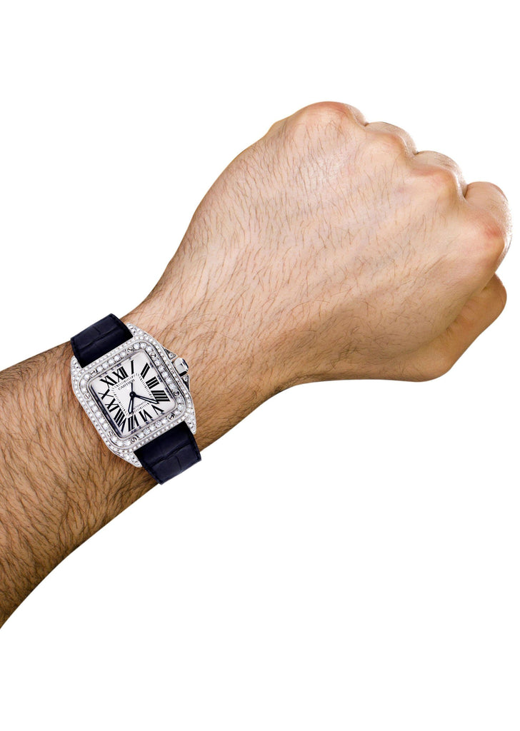 Cartier Santos 100 | Stainless Steel High End Watch FrostNYC 