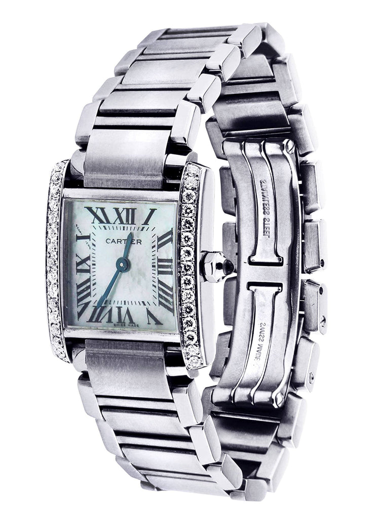 Cartier Tank Francaise Watch For Women | Stainless Steel | 20 Mm Women High Watch FrostNYC 