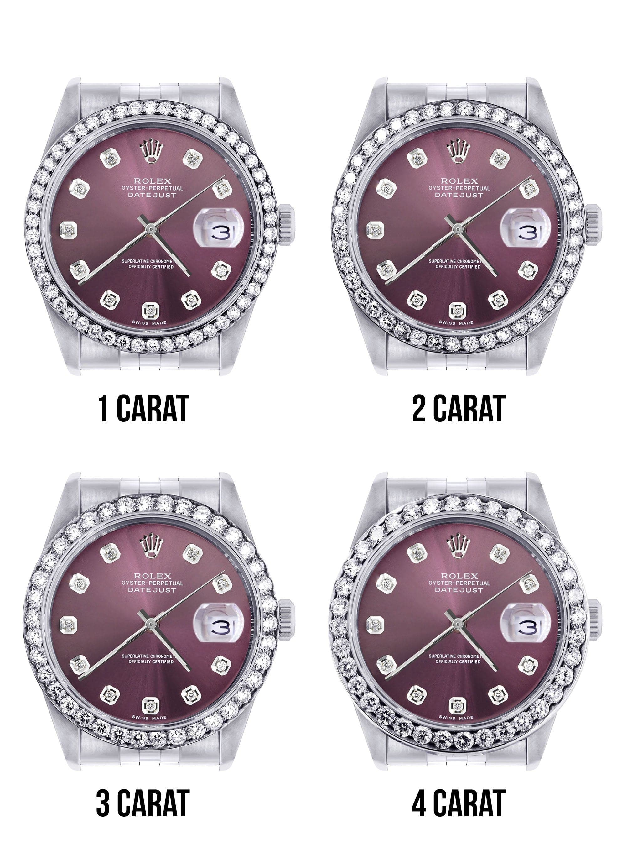 116200 | Hidden Clasp | Rolex Datejust Watch | 36Mm | Purple Dial | Ju
