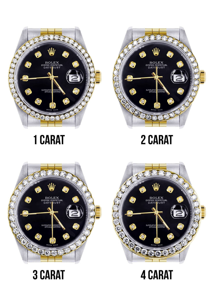 New Style | Hidden Clasp | Gold Rolex Datejust Watch | 36Mm | Black Dial | Jubilee Band CUSTOM ROLEX MANUFACTURER 11 