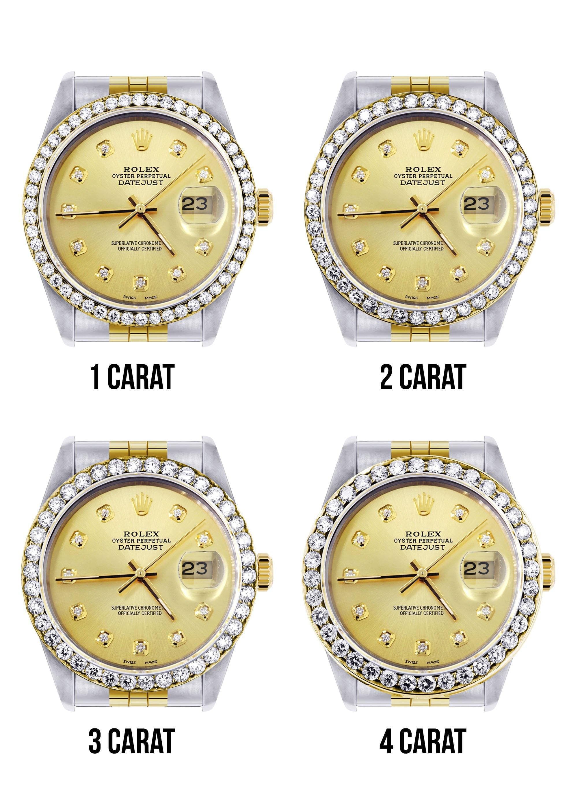 116233 | Hidden Clasp | Gold Rolex Datejust Watch | 36Mm | Gold Dial |