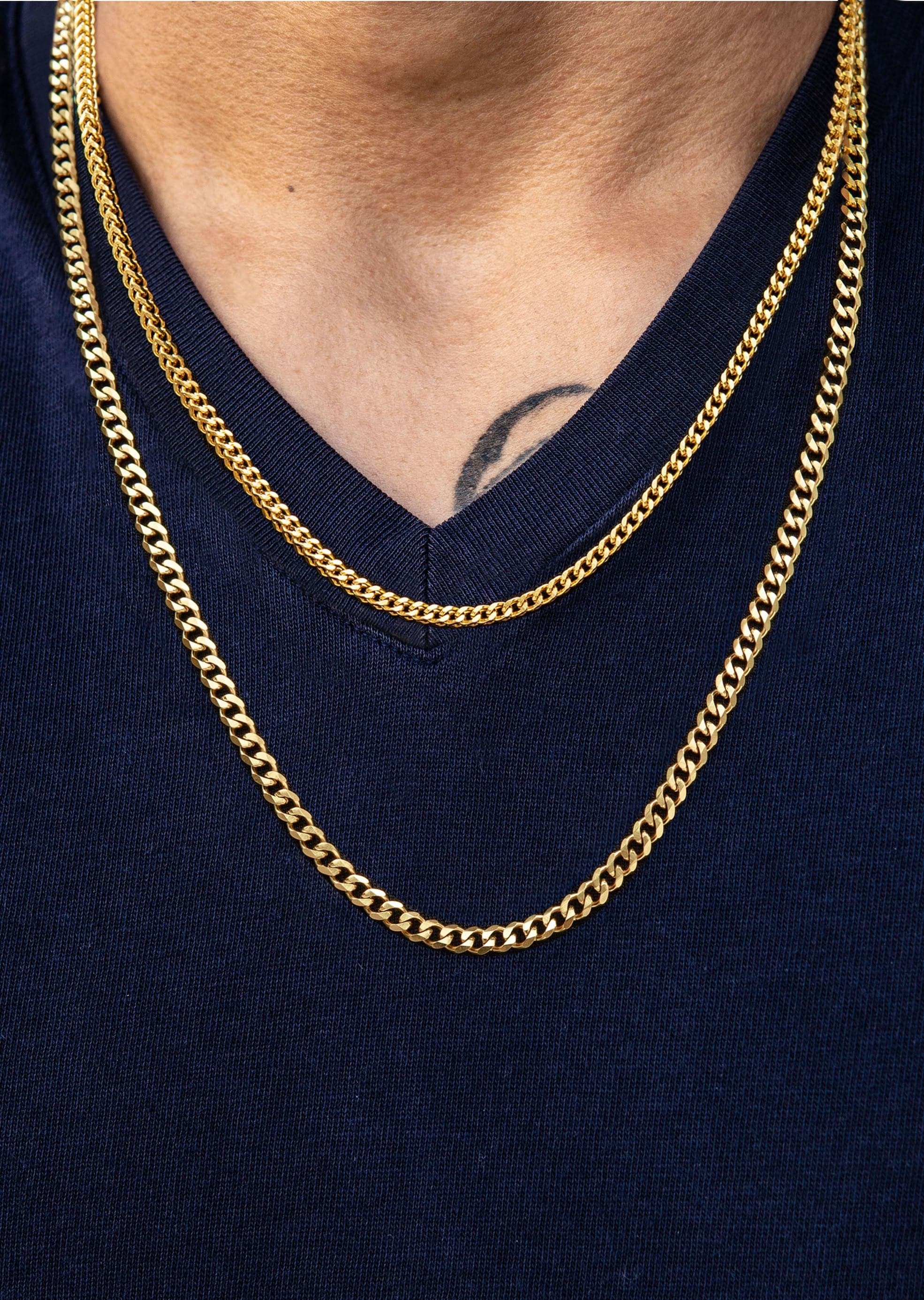 Gold Plated Cuban Chain Franco Chain MM