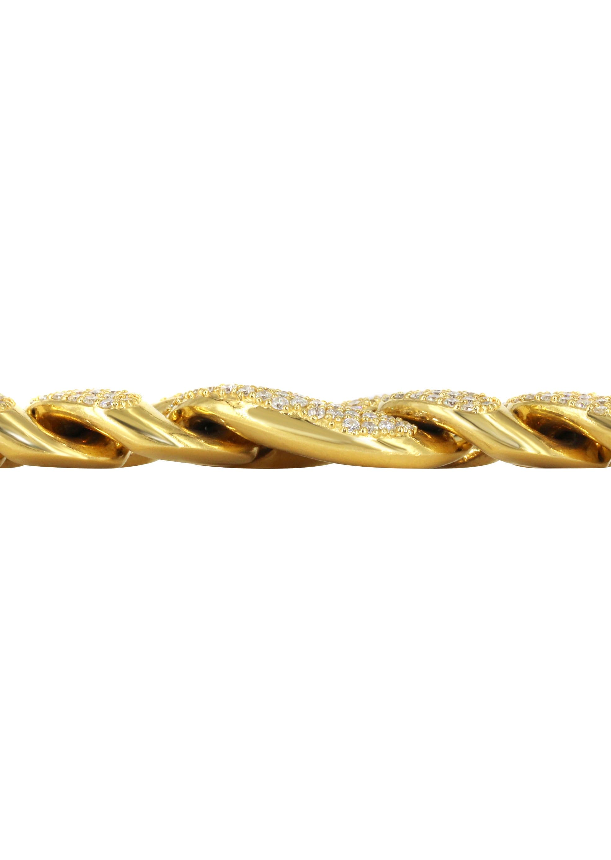 Diamond Puff Gucci Miami Cuban Link Bracelet ( 18 MM )
