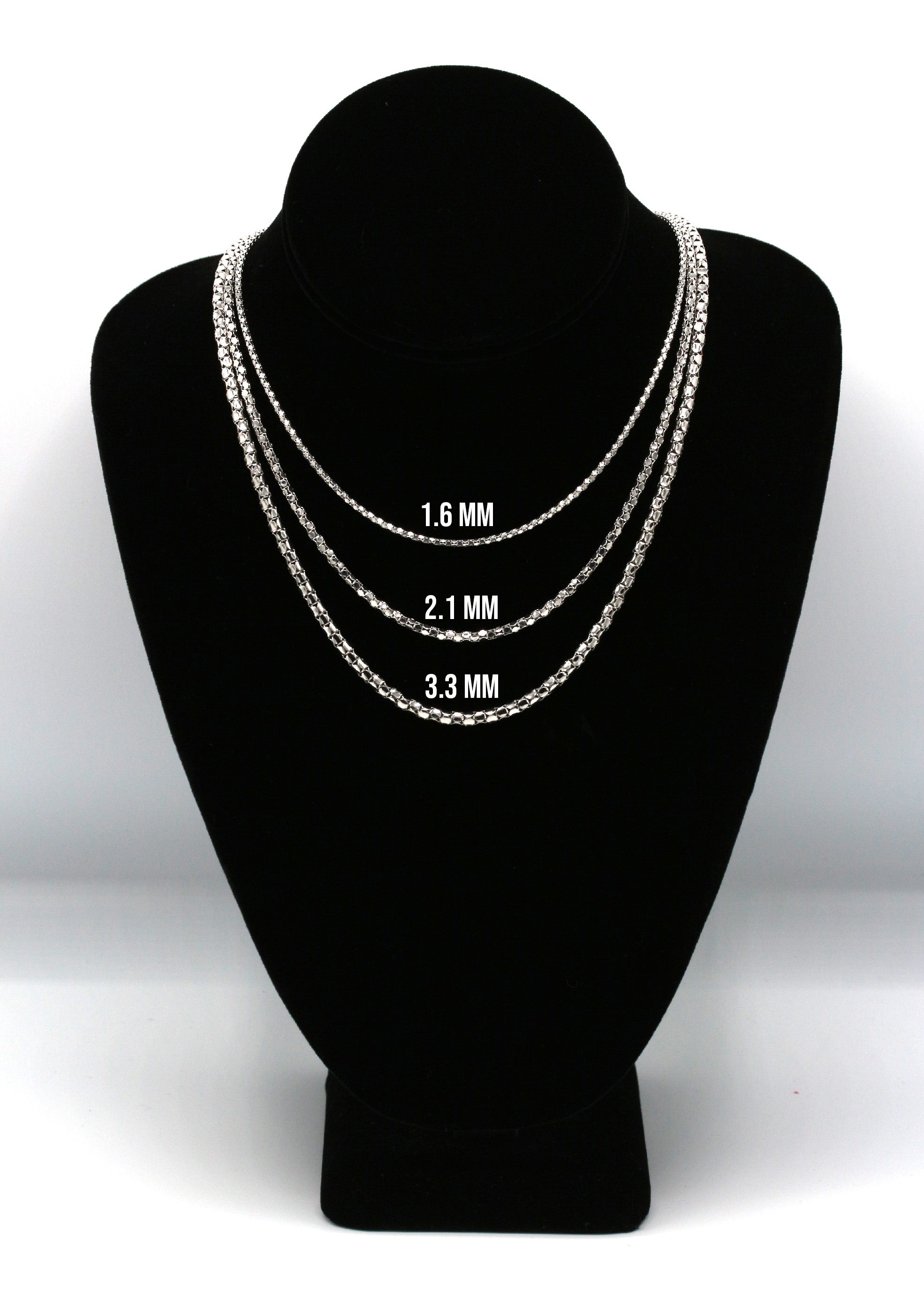 Silver Chain - Mens White Chain / Coreana Chain