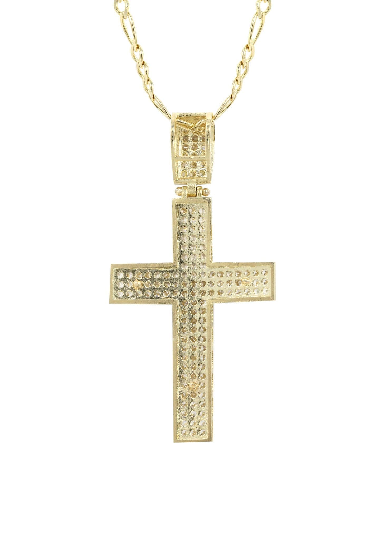 10K Yellow Gold Cross /Crucifix Necklace | Appx. 9.8 Grams