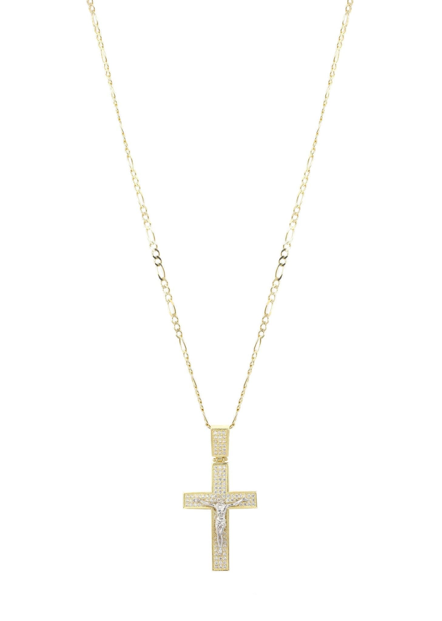 10K Yellow Gold Cross /Crucifix Necklace | Appx. 9.8 Grams