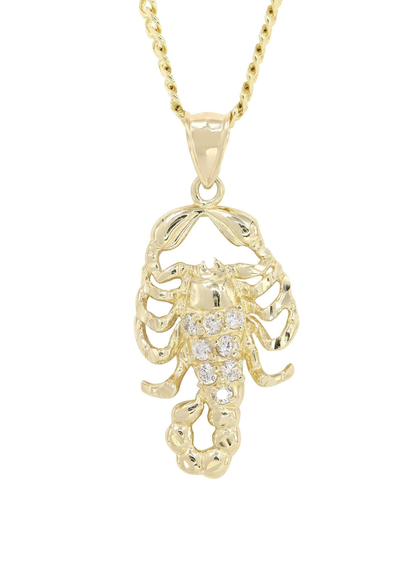 10K Yellow Gold Scorpio Necklace | Appx. 17.2 Grams