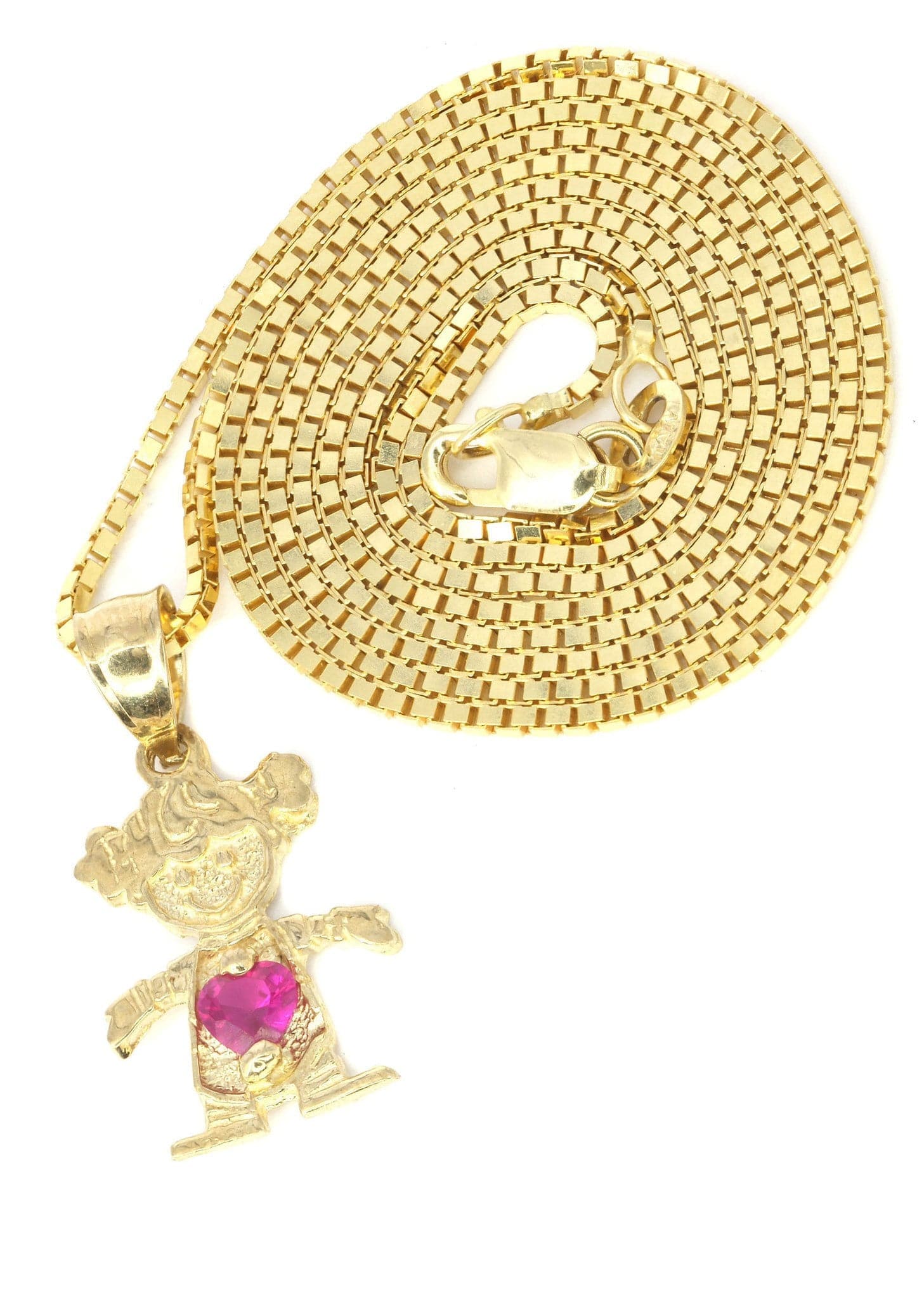 Gold Box Link Chain - Men's Necklace