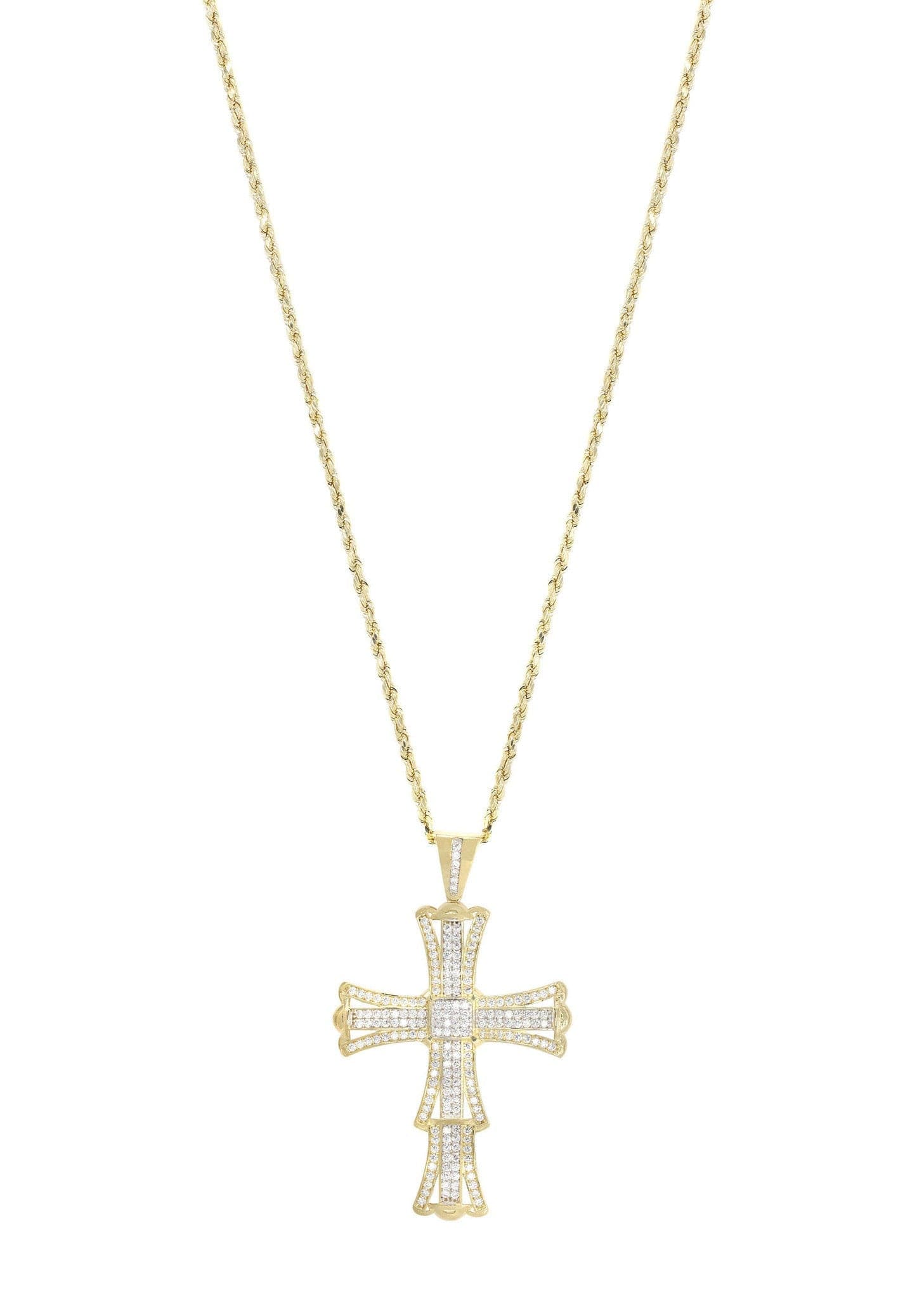 10K Yellow Gold Cross Necklace | Appx. 19 Grams