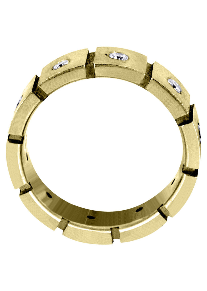 Yellow Gold Classic Diamond Mens Engagement Ring | 0.5 Carats (Fernando) Yellow Wedding Band FROST NYC 