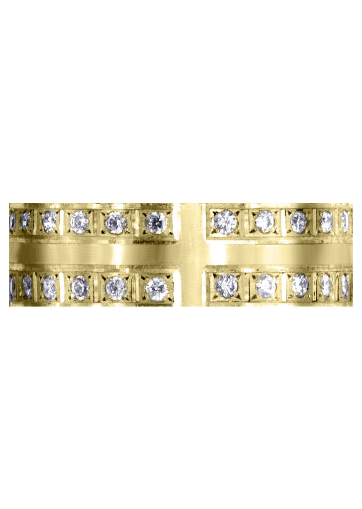 Yellow Gold Diamond Mens Engagement Ring | 0.72 Carats | Satin Finish (Atticus) Yellow Wedding Band FrostNYC 