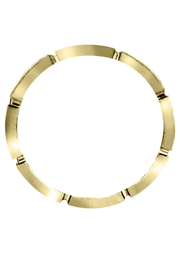 Yellow Gold Diamond Mens Wedding Band | 0.36 Carats | Satin Finish (Gregory) Yellow Wedding Band FROST NYC 