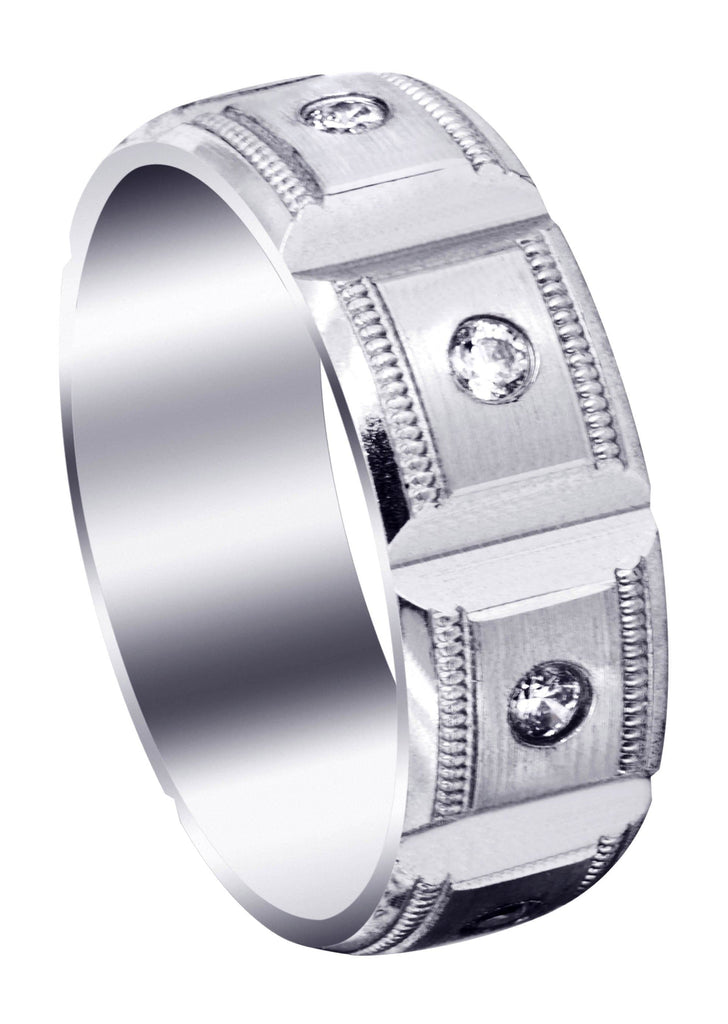 Diamond Mens Engagement Ring | 0.4 Carats | Satin Finish (Colt) Wedding Band FROST NYC 