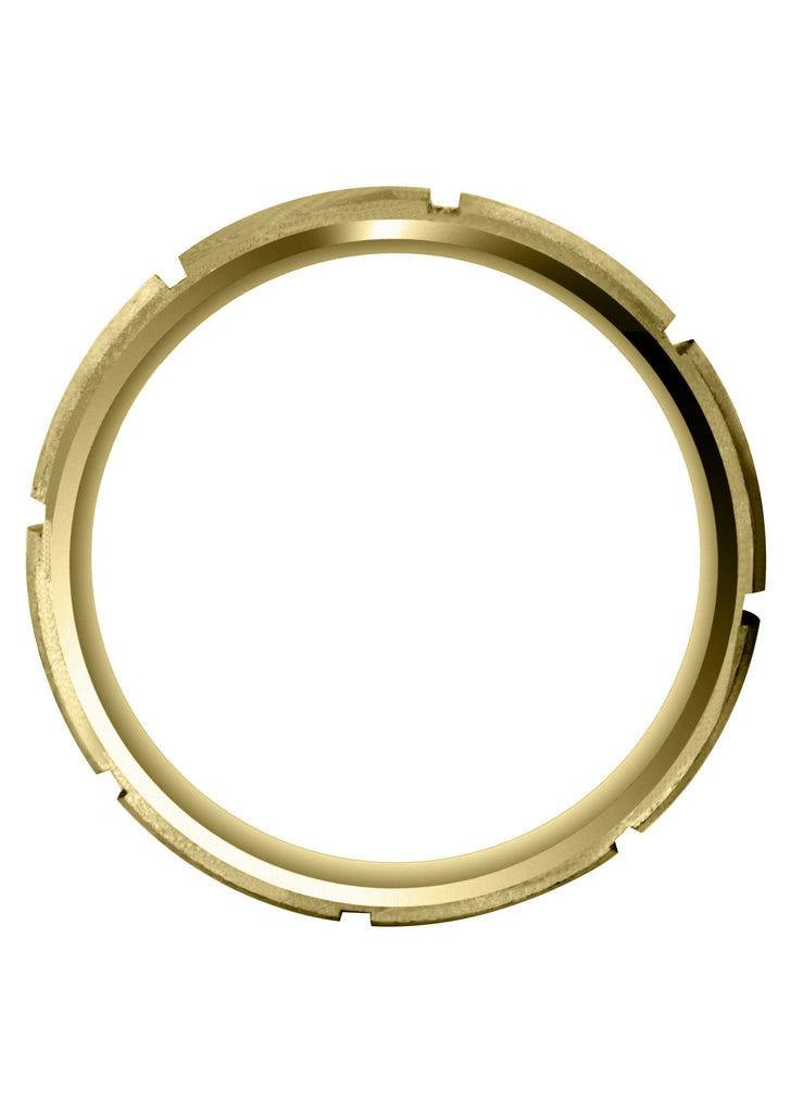 Yellow Gold Diamond Mens Wedding Band | 0.4 Carats | Satin Finish (Holden) Yellow Wedding Band FROST NYC 