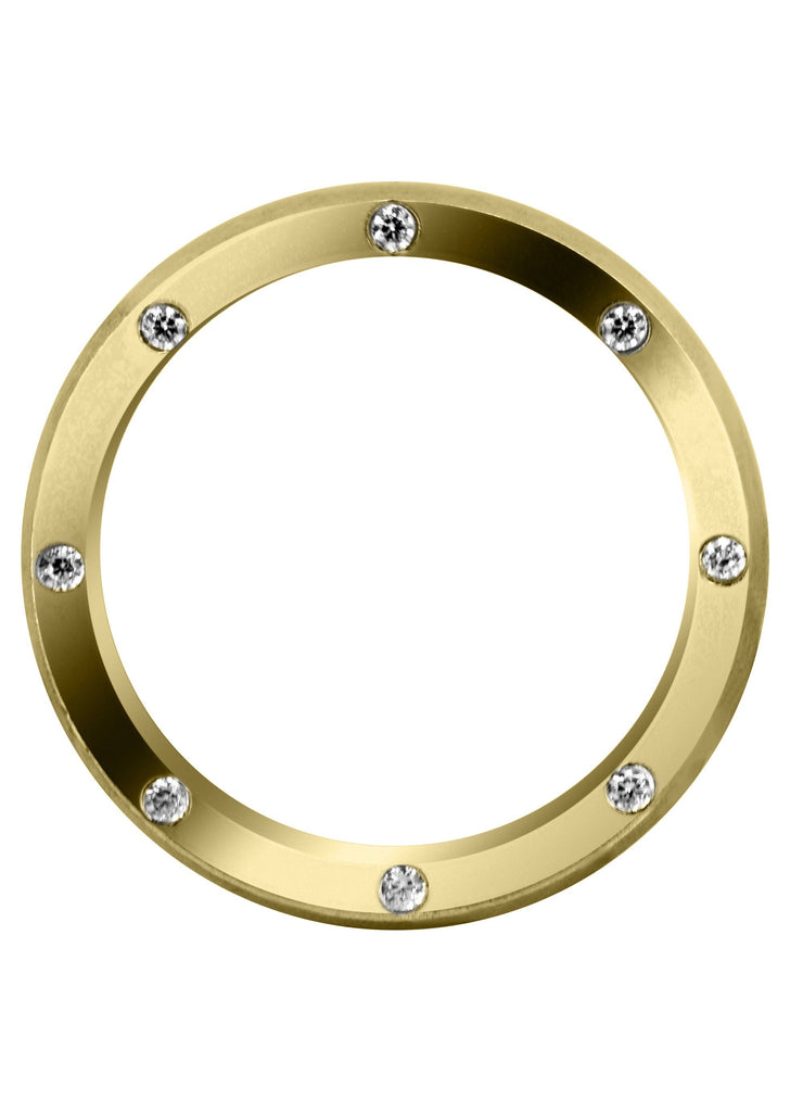 Yellow Gold Diamond Mens Wedding Band | 0.26 Carats | Satin Finish (Trenton) Yellow Wedding Band FROST NYC 