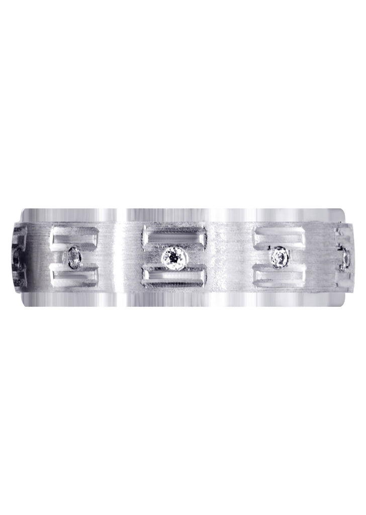 Diamond Mens Wedding Band | 0.25 Carats | Satin Finish (Remington) Wedding Band FROST NYC 