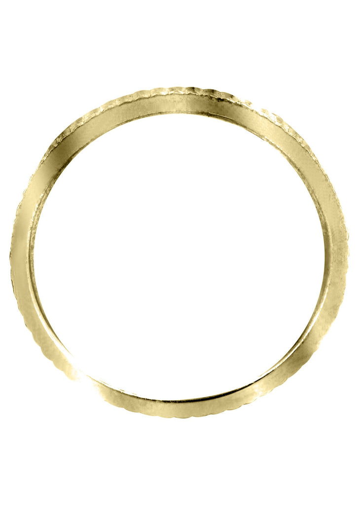 Yellow Gold Diamond Mens Wedding Band | 0.1 Carats (Odin) Yellow Wedding Band FROST NYC 