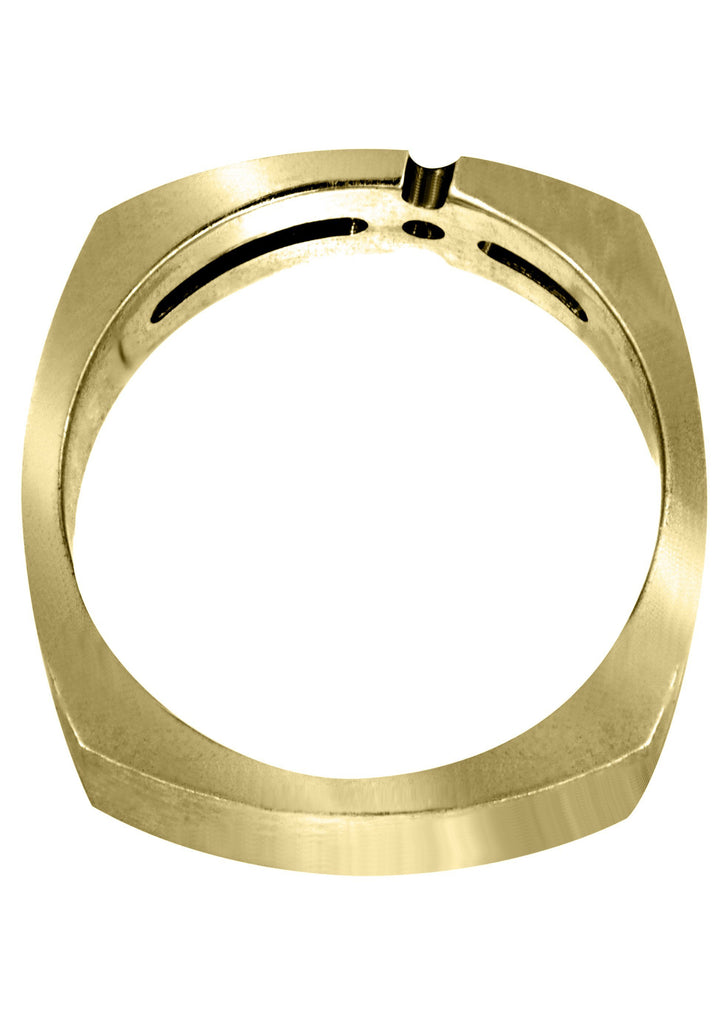 Yellow Gold Diamond Mens Engagement Ring | 0.05 Carats (Kayson) Yellow Wedding Band FrostNYC 