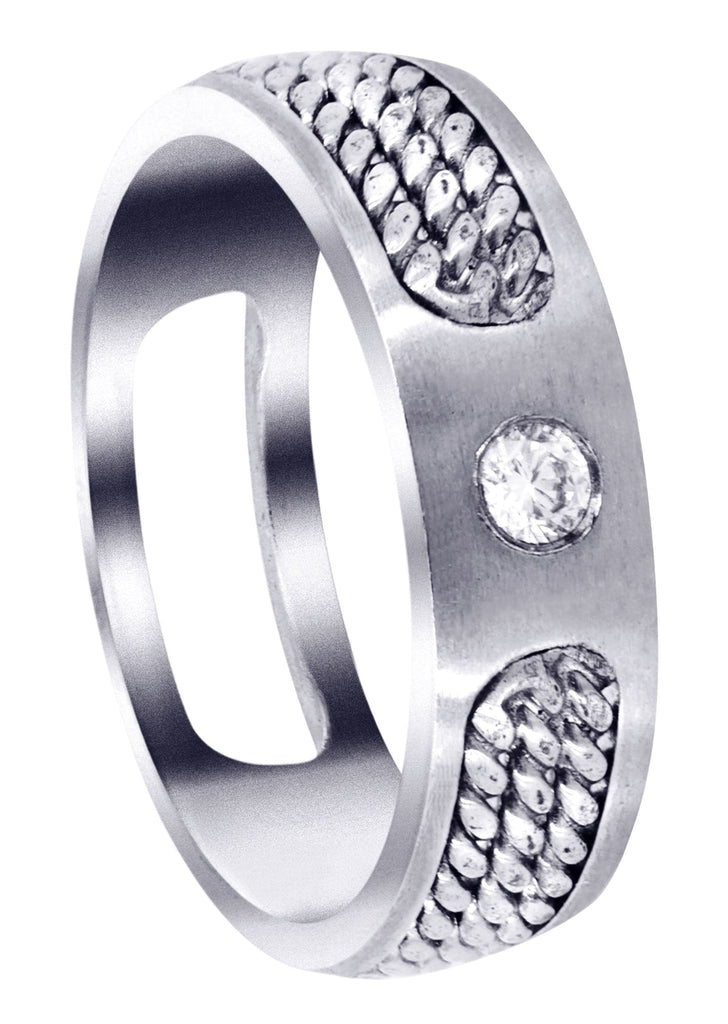 Diamond Mens Engagement Ring | 0.1 Carats (Damon) Wedding Band FROST NYC 