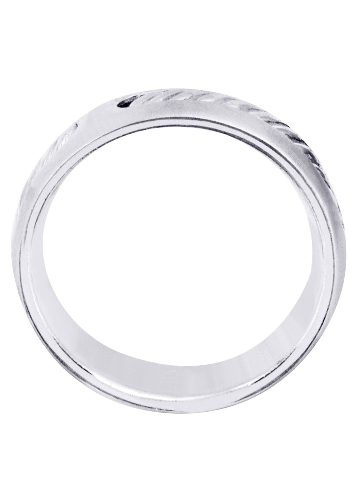 Diamond Mens Wedding Band | 0.07 Carats | Satin Finish (Julius) Wedding Band FROST NYC 