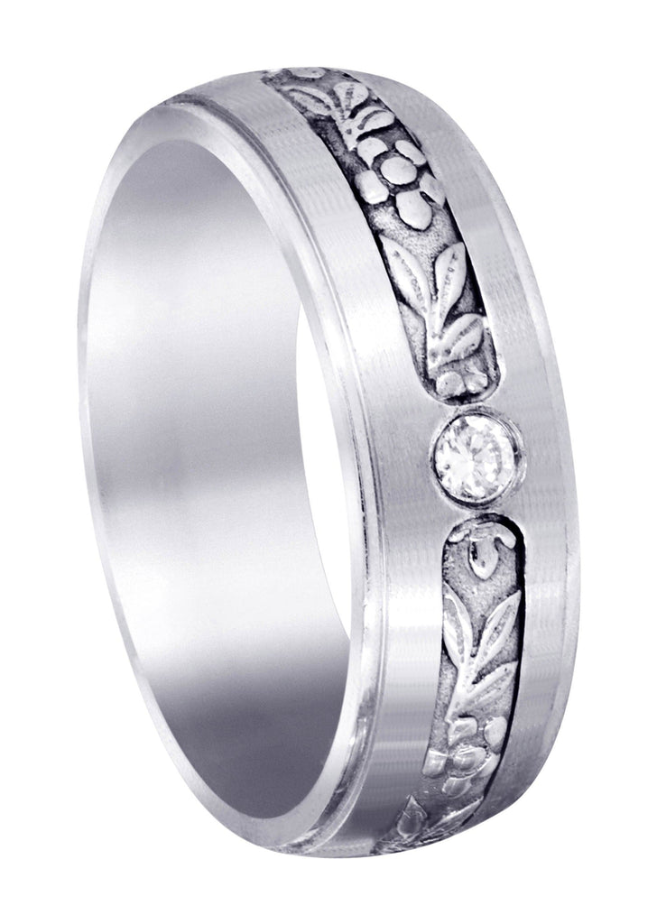 Diamond Mens Engagement Ring | 0.28 Carats | Satin Finish (Barrett) Wedding Band FROST NYC 
