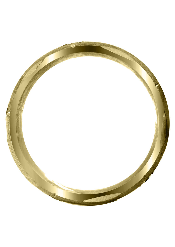 Yellow Gold Diamond Mens Engagement Ring | 0.25 Carats | Wire Matt Finish (Kason) Yellow Wedding Band FROST NYC 