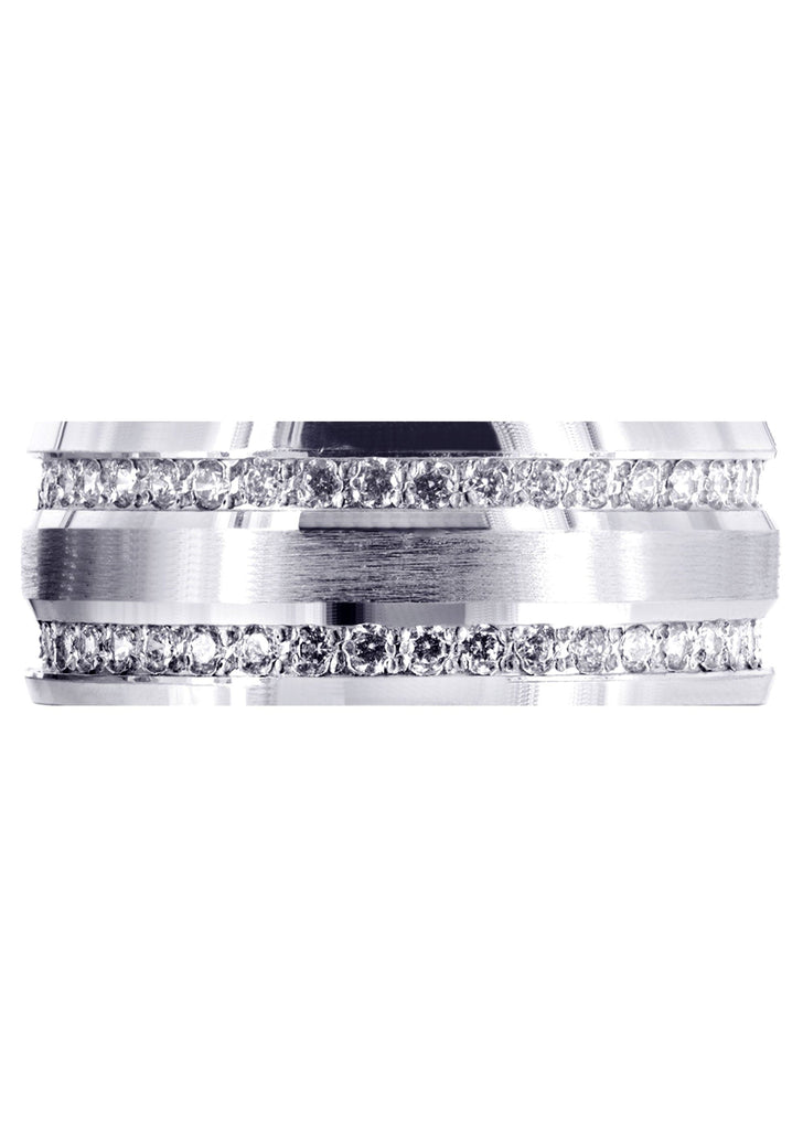 Diamond Mens Engagement Ring | 1.2 Carats | High Polish Finish (Cade) Wedding Band FROST NYC 