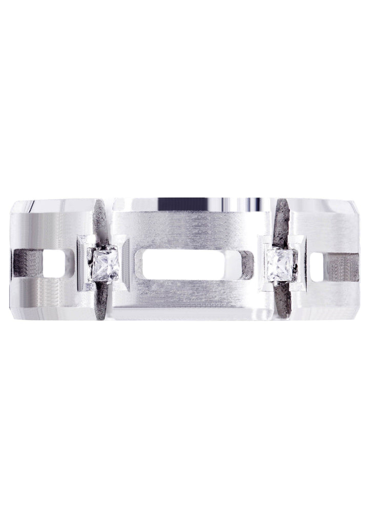 Diamond Mens Wedding Band | 0.3 Carats | Satin Finish (Skyler) Wedding Band FROST NYC 