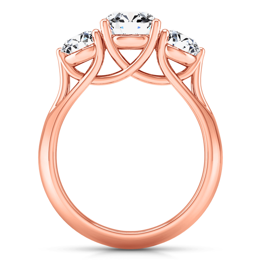 Three Stone Diamond EngagementRing Charlotte 14K Rose Gold engagement rings imaginediamonds 