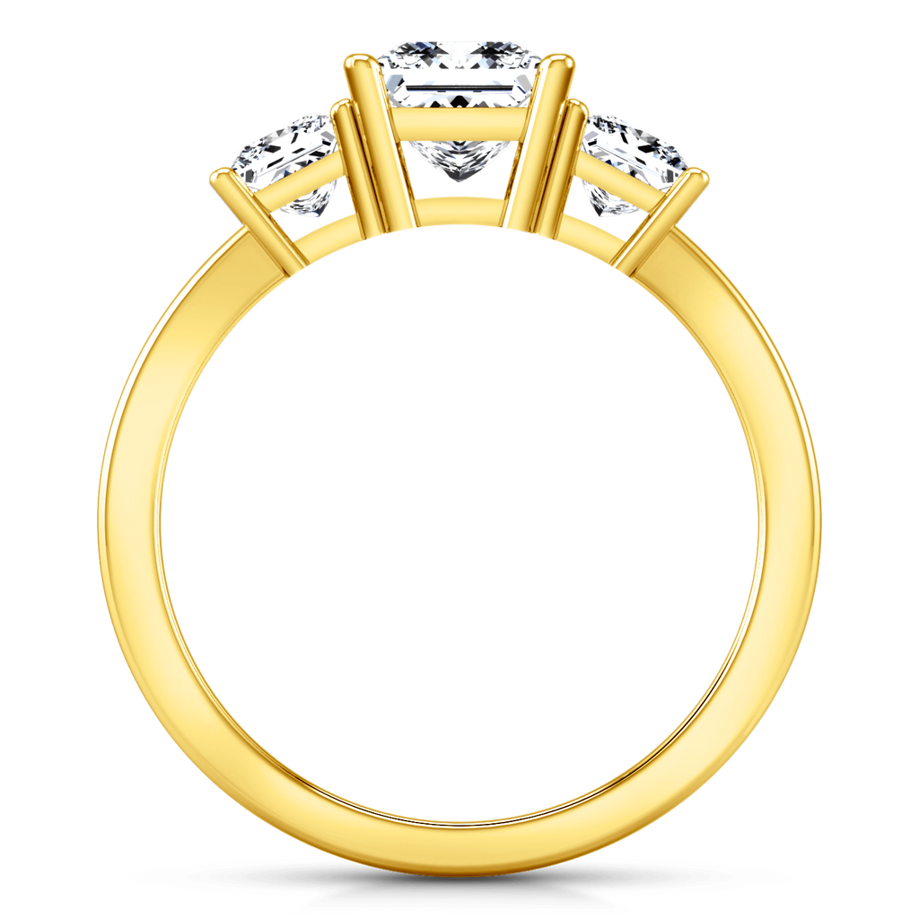 Three Stone Diamond Engagement Ring Alana 14K Yellow Gold engagement rings imaginediamonds 