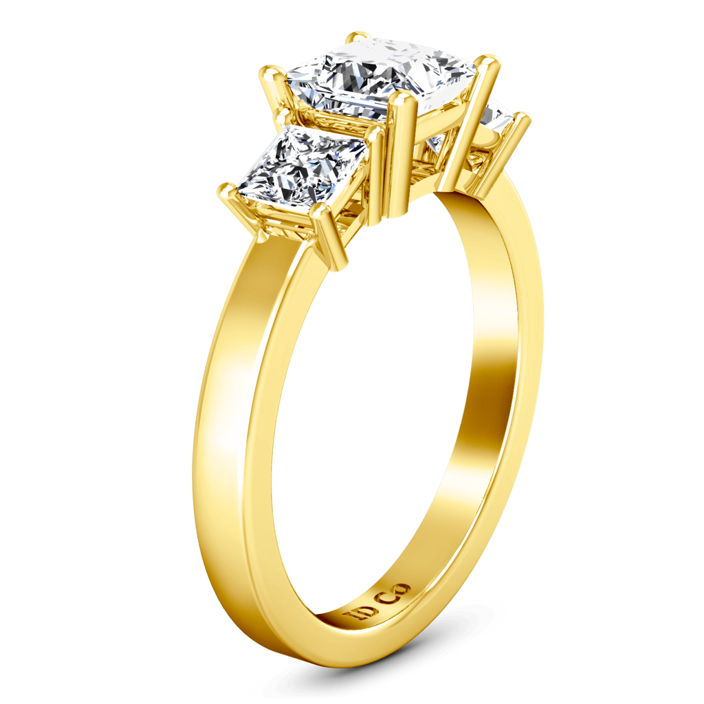 Three Stone Diamond Engagement Ring Alana 14K Yellow Gold engagement rings imaginediamonds 