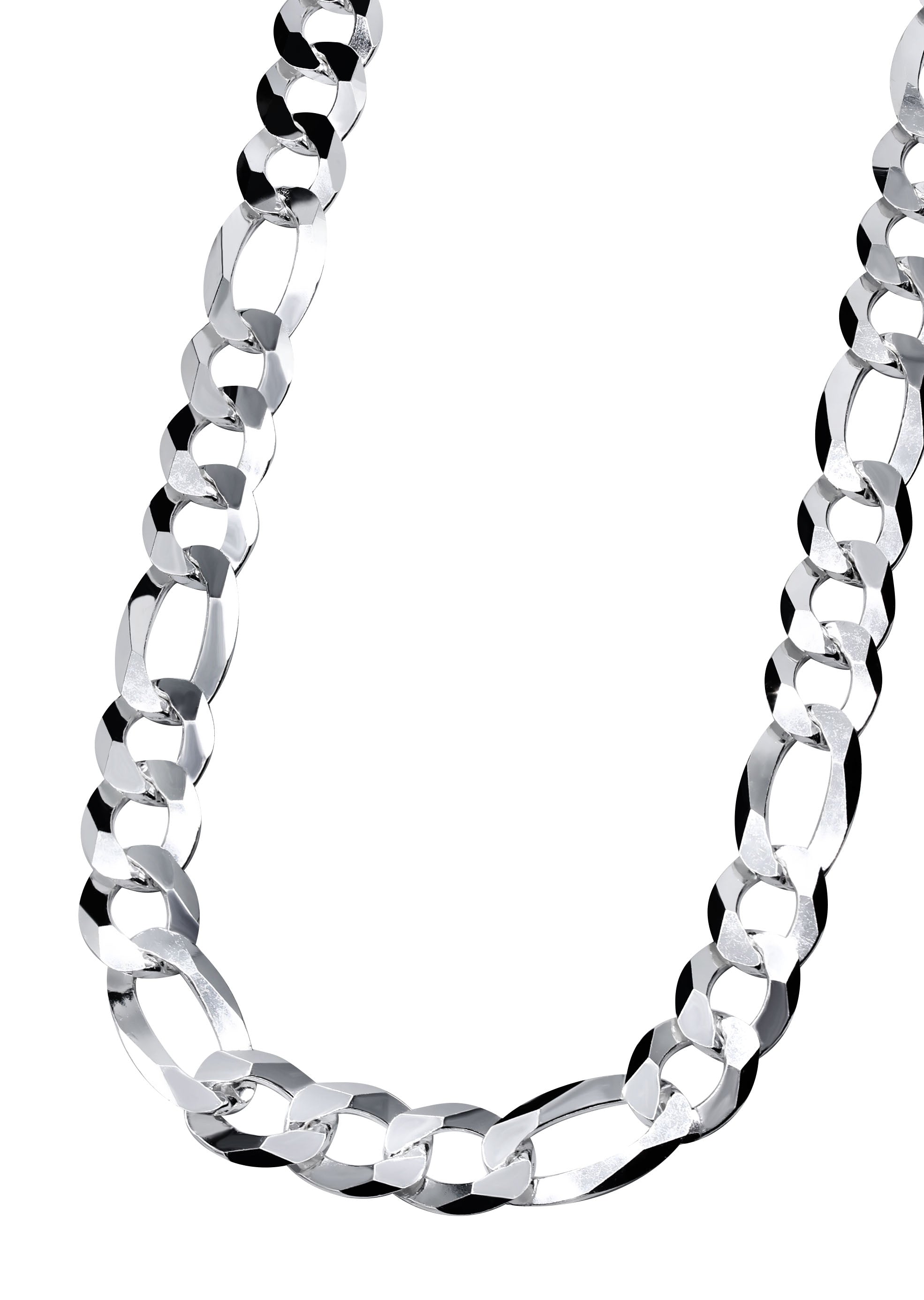 Silver Chain - Mens White Chain / Figaro Chain