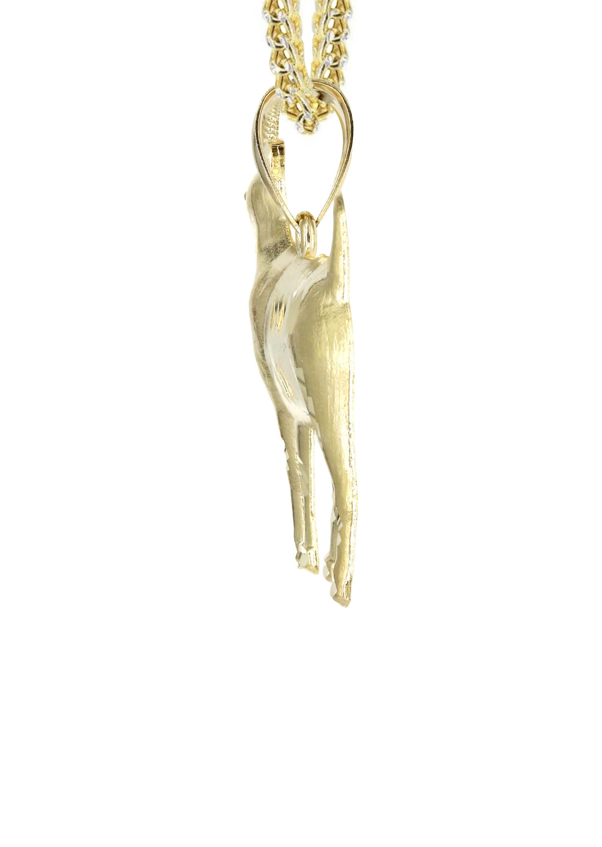 10k Yellow Gold Mountain Goat Charm 10k Yellow Gold Mountain Goat Charm