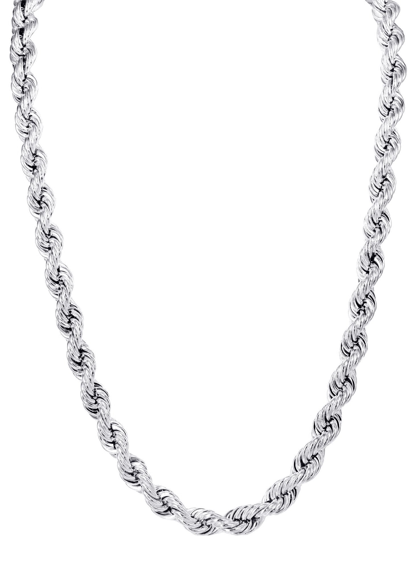 L*P様 10K white gold rope necklace 46cm 1 Mens White Gold Rope Chain | White Gold Rope | FrostNYC
