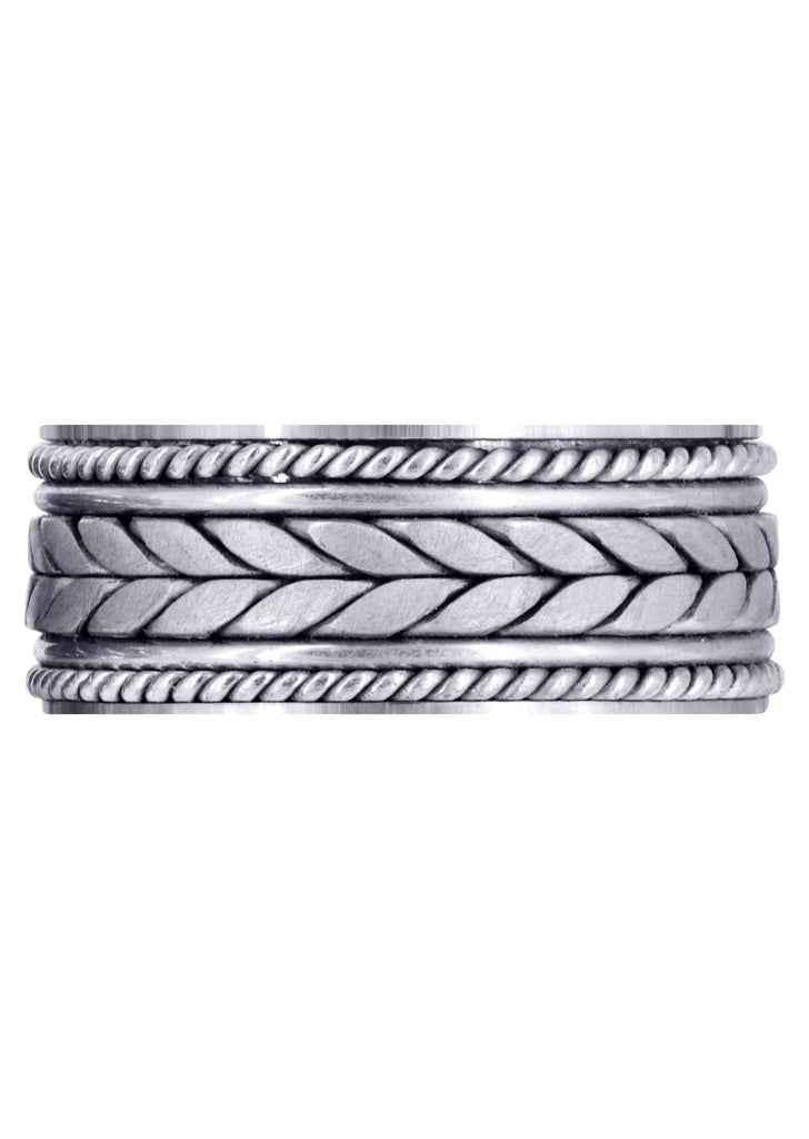 Hand Woven Mens Wedding Band | Satin Finish (Diego) Wedding Band FrostNYC 