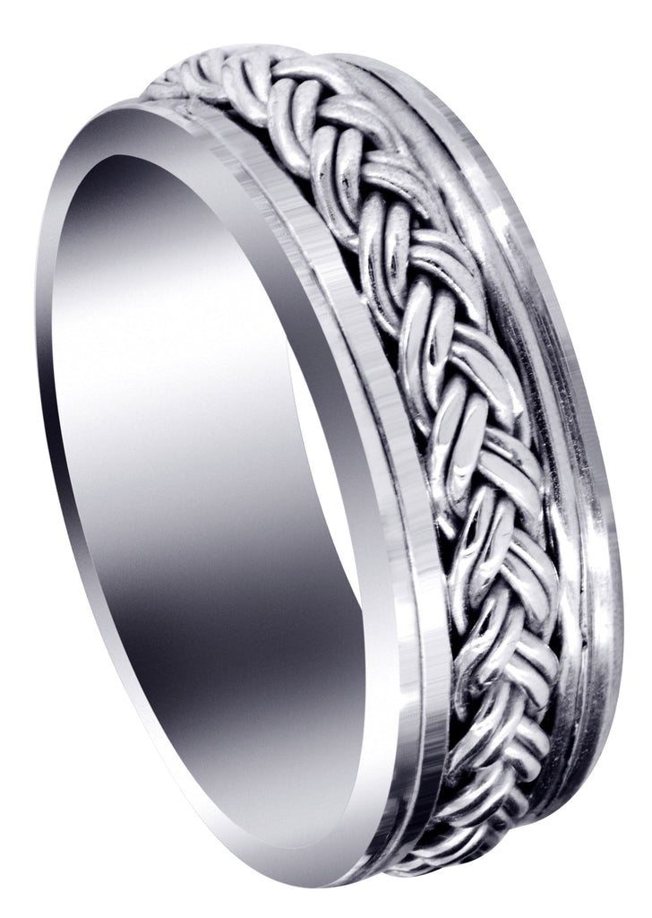 Hand Woven Unique Mens Wedding Band | High Polish Finish (Marcus) Wedding Band FrostNYC 