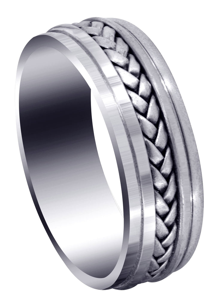 Hand Woven Mens Wedding Band | Satin Finish (Cole) Wedding Band FrostNYC 