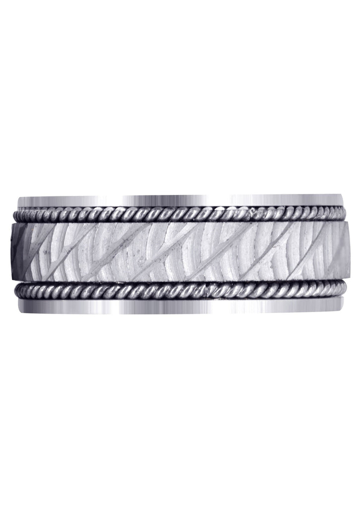 Hand Woven Mens Wedding Band | Satin Finish (Ashton) Wedding Band FrostNYC 
