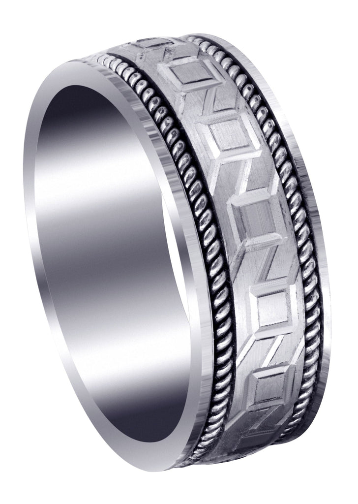 Modern Mens Wedding Band | Satin Finish (Lorenzo) Wedding Band FROST NYC 