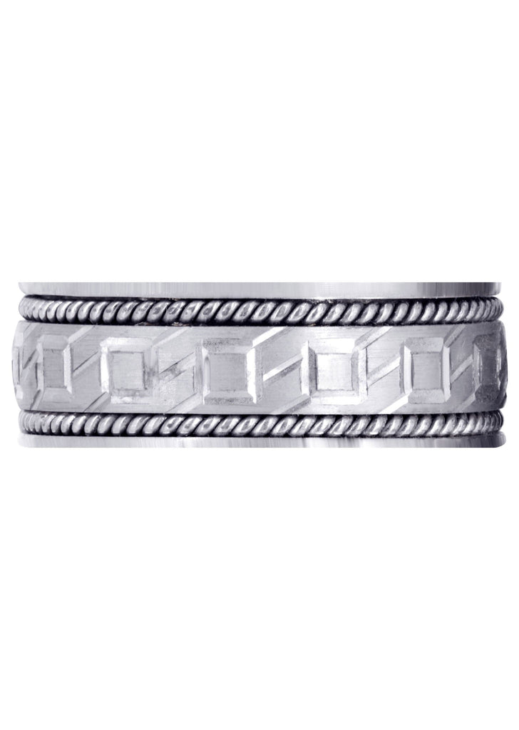Modern Mens Wedding Band | Satin Finish (Lorenzo) Wedding Band FROST NYC 