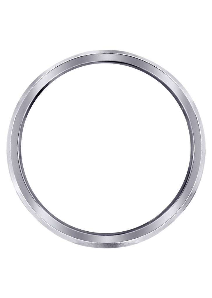 Contemporary Mens Wedding Band | High Polish Finish Wedding Band FrostNYC 