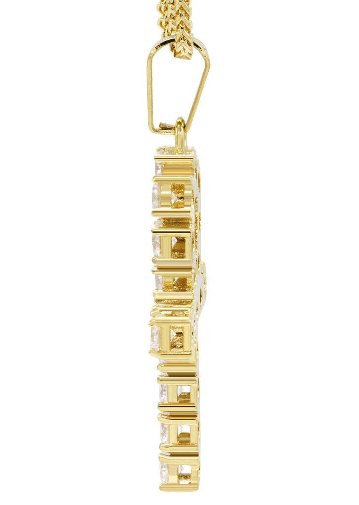 Ciondolo Micro Faraone In Oro Placcato 14k Per Uomo, Con - Foto 11